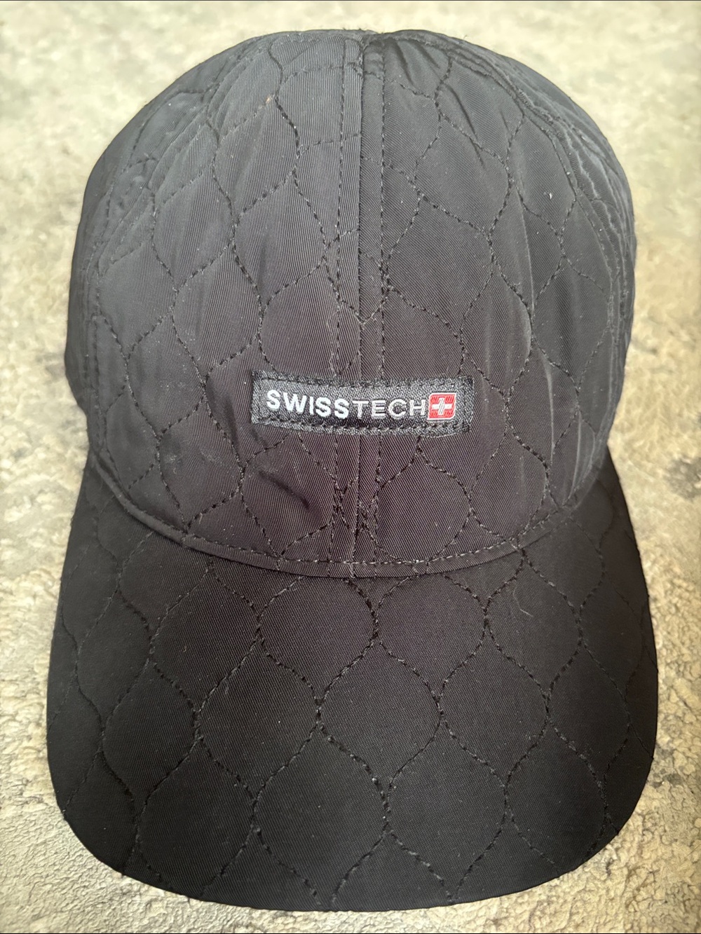 Swiss Tech Black Quilted Baseball Hat